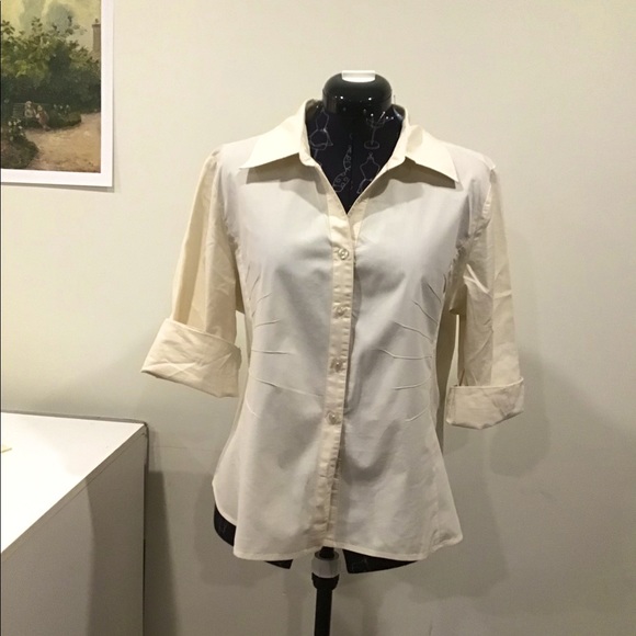 Cream Lanalee button down blouse - Picture 1 of 6